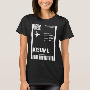 Camiseta Kisumu Kenya Boembarque Pass Airline Ticket Viagem