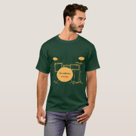 Camiseta Kit de Bateria Energético Gráfico Explosivo PARA C