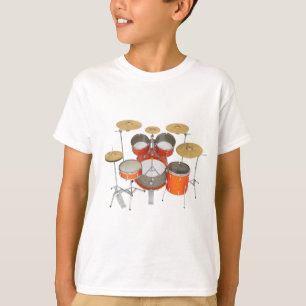 Camiseta Kit de Bateria Laranja: