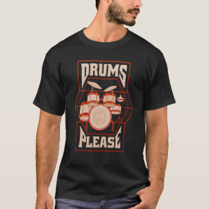 Camiseta Kit de Drummer Legal do Conjunto de Tambores de Ba