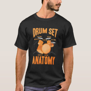 Camiseta Kit de Drummer Legal do Conjunto de Tambores de Ba