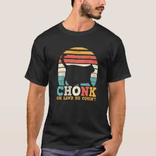Camiseta Kit de Escala de Gato Gordo Retro Vintage Chonk Ga