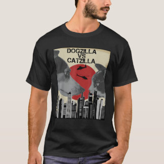 Camiseta Kit de Gato do Estilo Sunset Japonês para Dogzilla