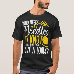Camiseta Kit de Máquina de Tricô com Loom Coleta de Fio Art