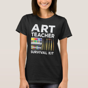 Camiseta Kit de Sobrevivência para Professores de Arte Humo