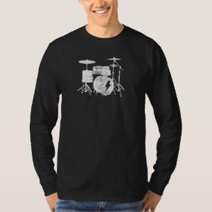 Camiseta Kit De Tambor Para Drummers Drummer