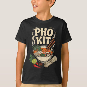 Camiseta Kit Pho Sopa de Macarrão Vietnamita Ervas Lima Chi