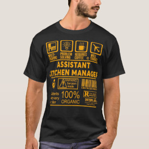 Camiseta KITCHEN MANAGER NICE DESIGN 2017 Classic