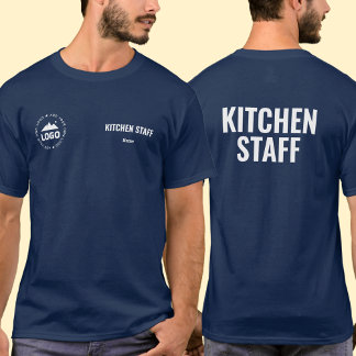Camiseta Kitchen Staff T-Shirt Uniform Custom Name Logo