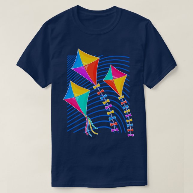 Camiseta Kite Flying Grik Gift (Frente do Design)