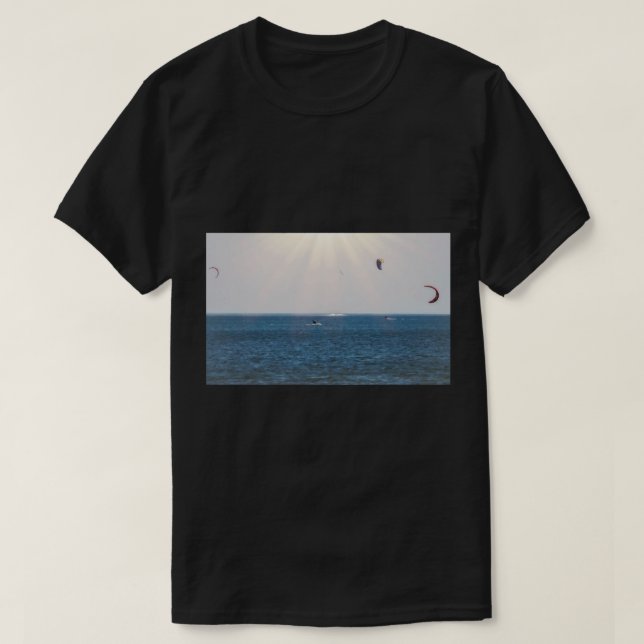 Camiseta Kite Surfing in the Sun (Frente do Design)