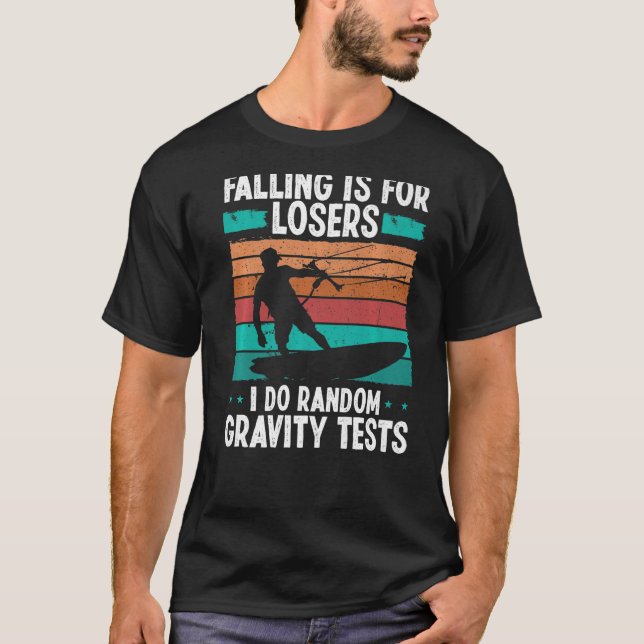 Camiseta Kiteboarder Vintage Random Gravity testa Kit Engra (Frente)
