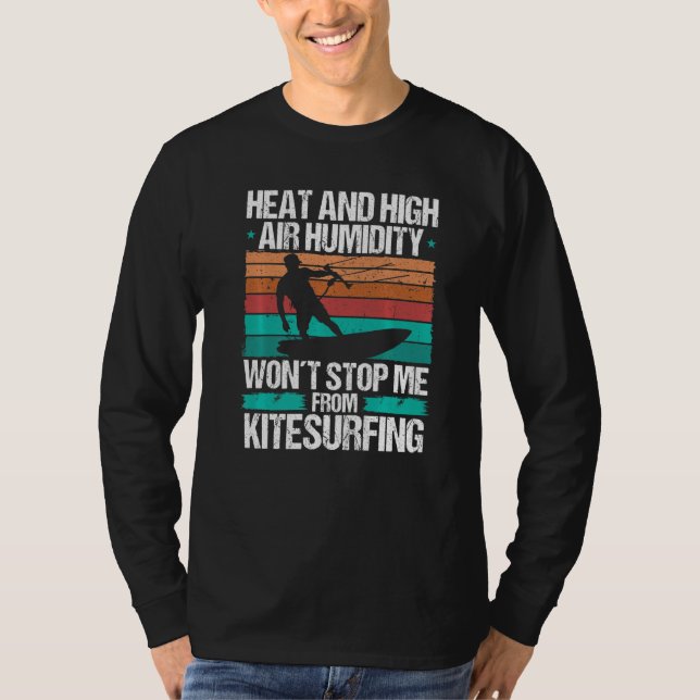 Camiseta Kiteboarding Heat Funny Kiteboarder Kitesurfer Win (Frente)