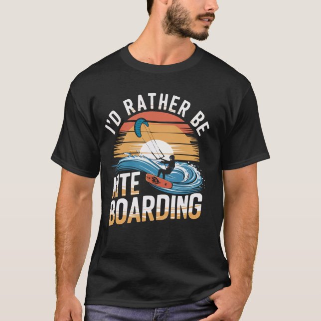 Camiseta Kiteboarding Kitesurfer Kite Boarding Kitesurfing  (Frente)