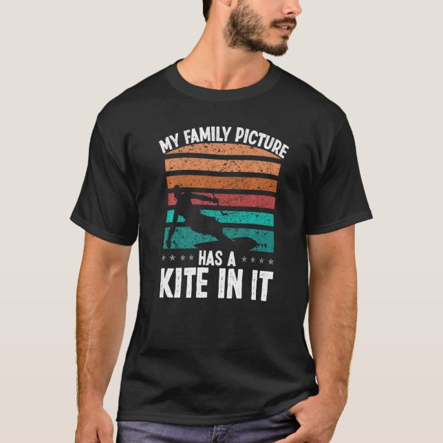 Camiseta Kiteboarding Vintage Family Picture Kitesurfer Kit (Frente)