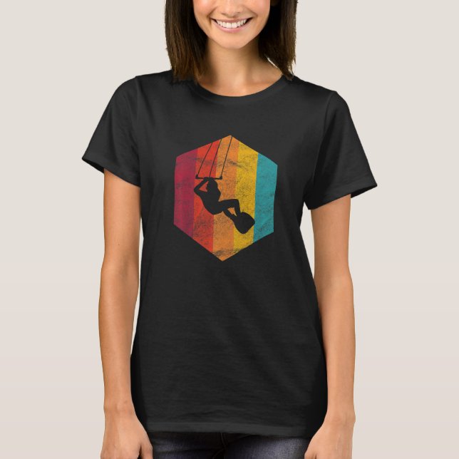 Camiseta Kitesurf Retro Kite Conselho Wind Esporte (Frente)