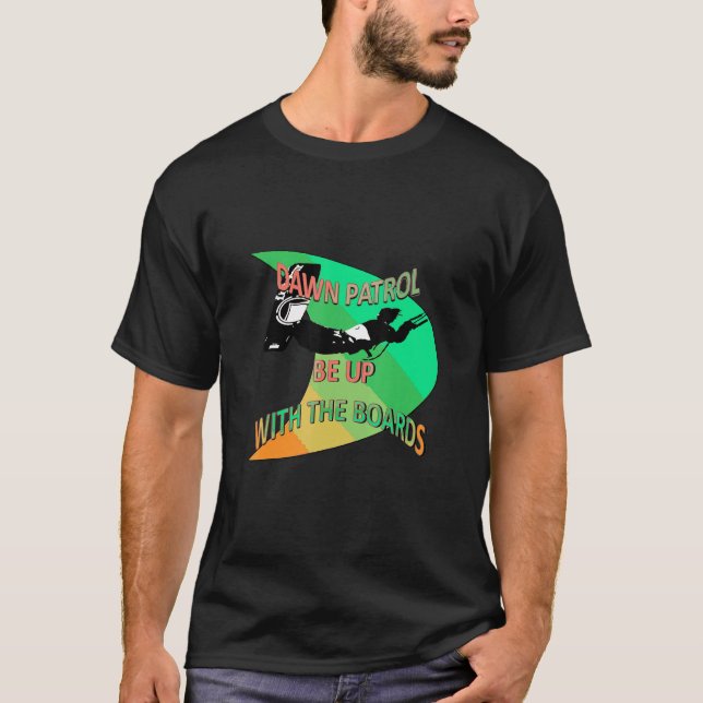 Camiseta Kitesurfer Action Extreme Sport Green e Orange A (Frente)