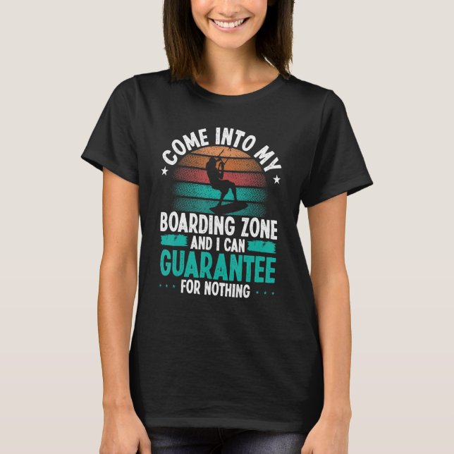 Camiseta Kitesurfer Humor Guarantee for nothing Funny Kiteb (Frente)