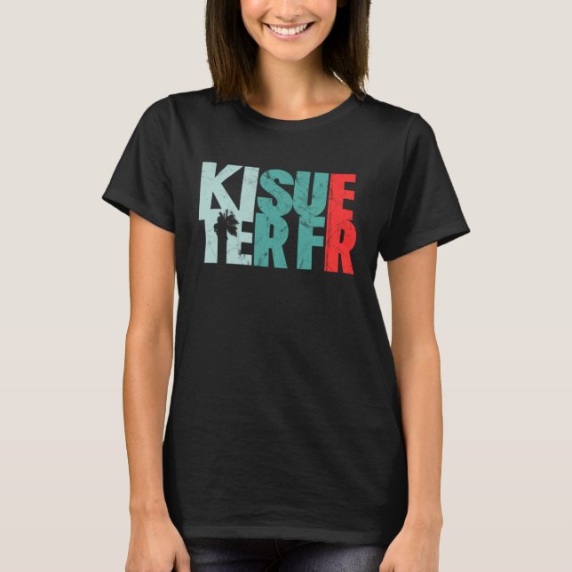 Camiseta Kitesurfer Retro  Kitesurfing & Kiteboarding (Frente)
