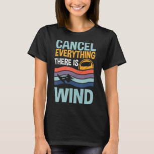Camiseta Kitesurfing Cancela Tudo Que Há É Gatinho Vento
