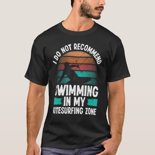 Camiseta Kitesurfing Humor I do not recommend Kiteboarder K (Frente)