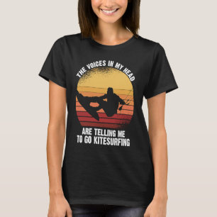 Camiseta Kitesurfing in my Head está me dizendo para ir