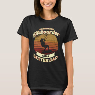 Camiseta Kitesurfing Kiteboarder Papa Windsurfing Kiteboard
