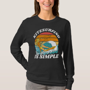 Camiseta Kitesurfing Kiteboarder Retro Kitesurfer Girl Sayi