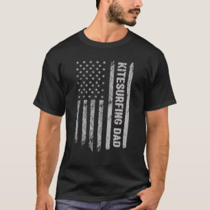 Camiseta Kitesurfing Pai America USA Flag Patriot Vintage