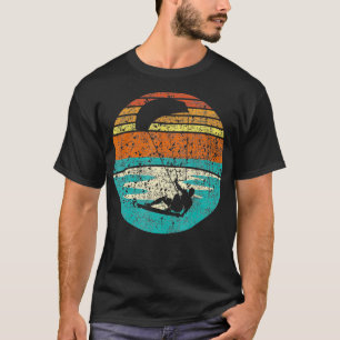 Camiseta Kitesurfing Retro Vintage Surfboard Kite