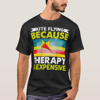 Camiseta Kitesurfing sobre a Terapia Voadora de Kite Retro