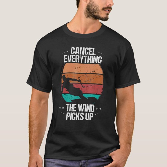 Camiseta Kitesurfing Vintage Wind Forecding Kit (Frente)