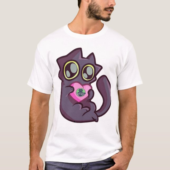 Camiseta KitKat Ama Você - O Alaska Cat Cafe (Frente)