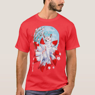 Camiseta Kitsune Fo Japanese Nine Tailed Fo Magical Creatur