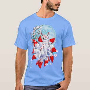 Camiseta Kitsune Fo Japonês Nove Adaptado Ao Criador Mágico