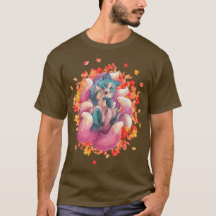 Camiseta Kitsune Fo um Japonês Nove à Medida de um Kitsune