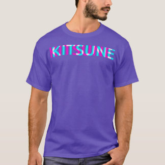 Camiseta Kitsune Fox Japonês Glitch Anime Estético Vaporw