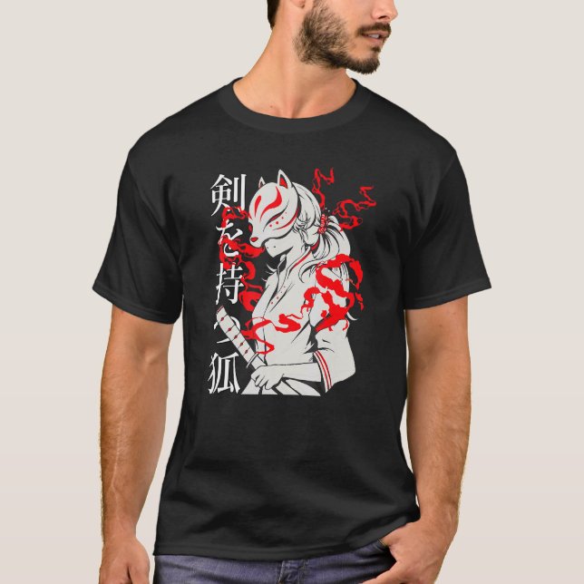 Camiseta Kitsune Fox Spirit Animal Inari Fox (Frente)