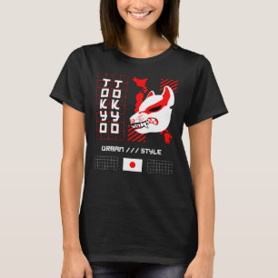 Camiseta Kitsune Fox Tokyo City