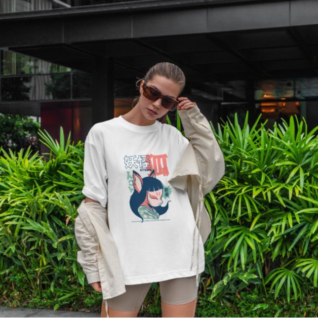 Camiseta Kitsune Japan Yokai (Criador carregado)