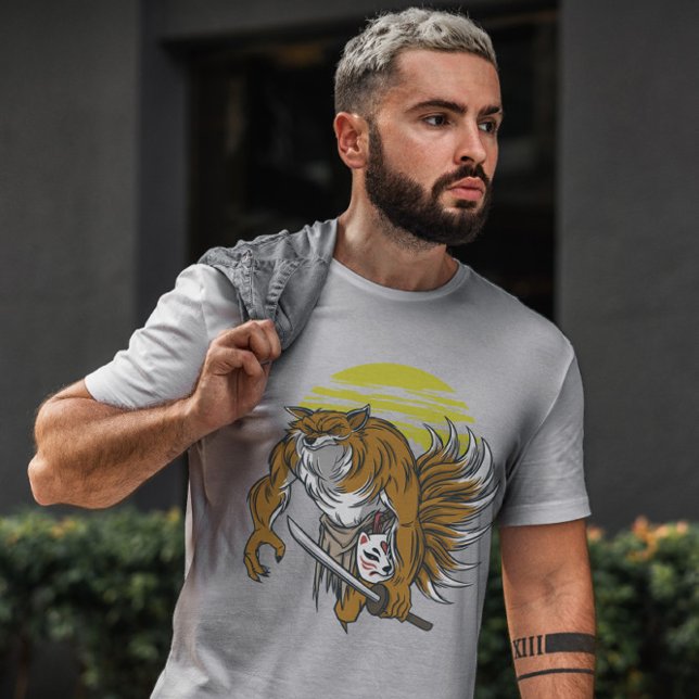 Camiseta Kitsune Japonês (Criador carregado)