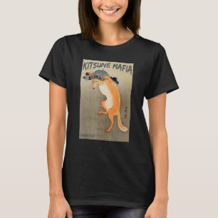 Camiseta Kitsune Mafia, Nove Tail Fox Spirit, Ukiyo-e Japa
