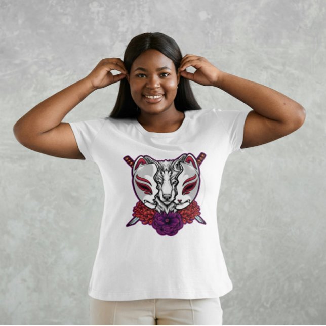 Camiseta Kitsune Samurai (Criador carregado)