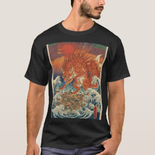 Camiseta Kitsune Solar sobre Ondas