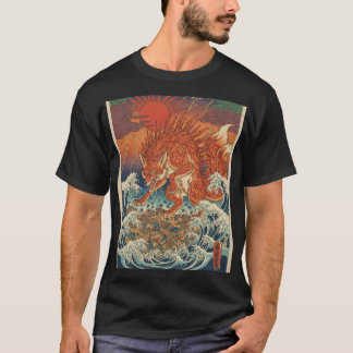 Camiseta Kitsune Solar sobre Ondas
