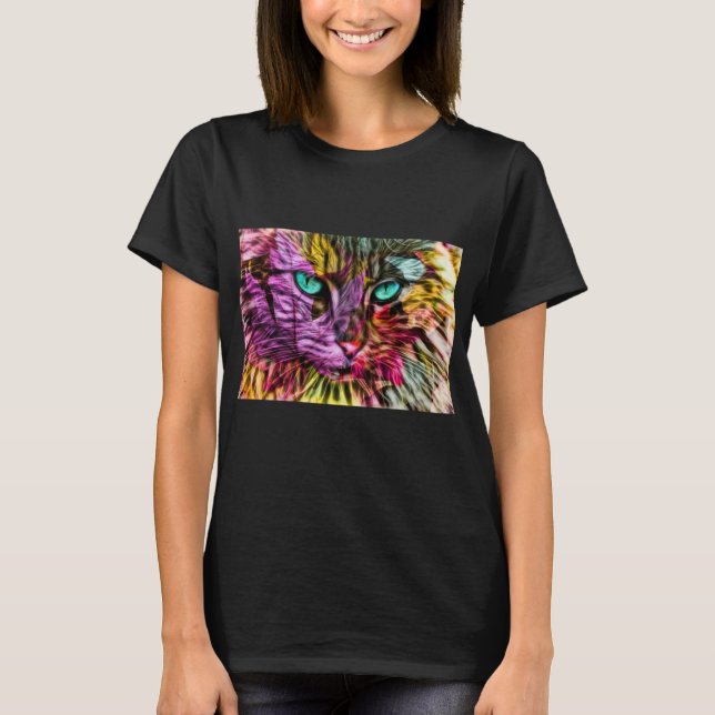 Camiseta Kitten Artsy Design (Frente)