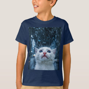 Camiseta "Kitten Caindo na Chuva: Ponte Emocional da Cidade