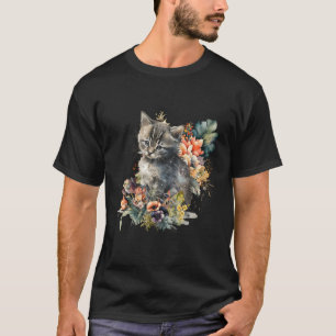 Camiseta Kitten Cat Watercolor