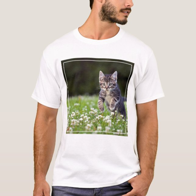 Camiseta Kitten Correndo De Vínculo (Frente)