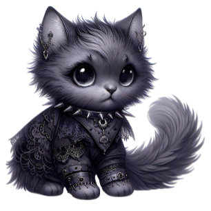 Camiseta Kitten de Gótico Suave